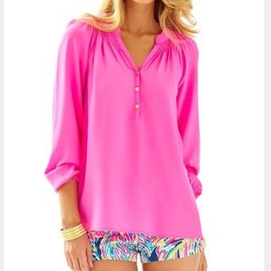 Lilly Pulitzer Elsa Top in pink